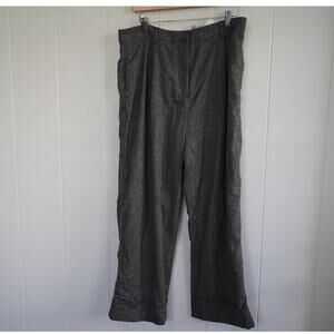 ZARA XL Wool Blend Wide Led Trousers